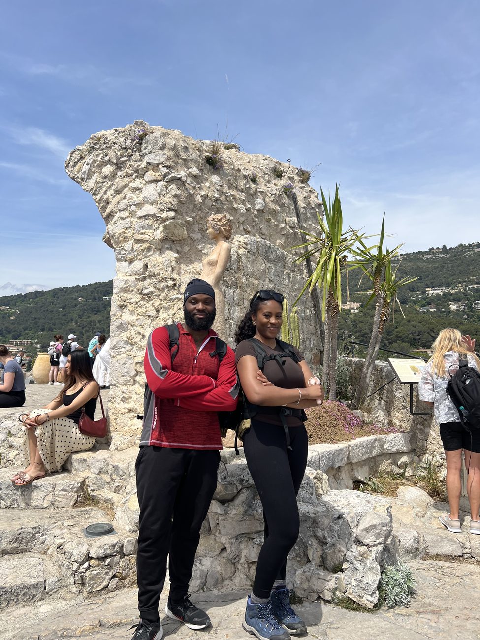 At the top of Èze village